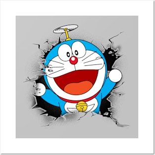 DORAEMON - Wall break Posters and Art